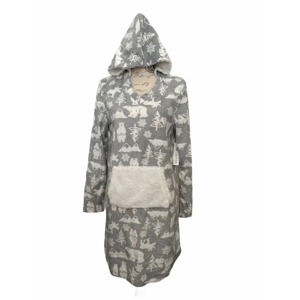 NEW Jane and‎ Bleecker Hooded Lounger Sleepwear Size Medium